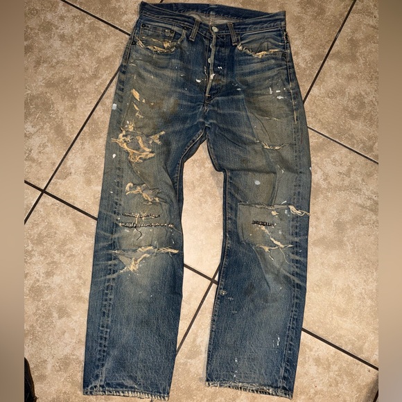 Vintage Levi's RelaxedBIG E Fit Distressed Denim Jeans
